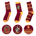 Harry Potter Socks Set of 3 Gryffindor - ADULT (35-45) EU