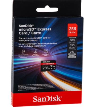 SanDisk microSD EXPRESS 256GB Switch 2 ready