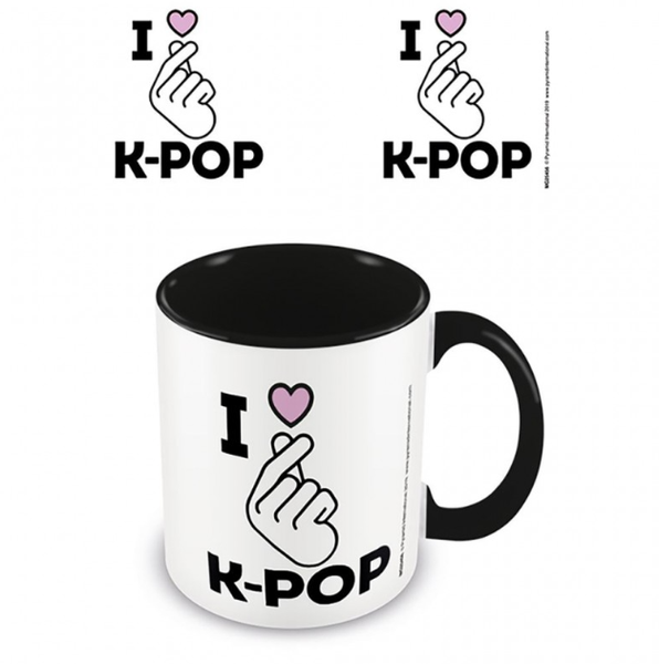 K-Pop (I Love K-Pop) Black Coloured Inner 315ml (Muki)