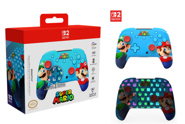 Turtle Beach Rematch RGB Wireless Mario & Luigi (NSW2/NSW)