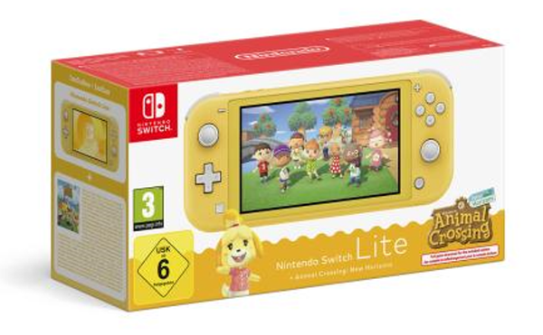 Nintendo Switch Lite YELLOW + Animal Crossing New Horizons