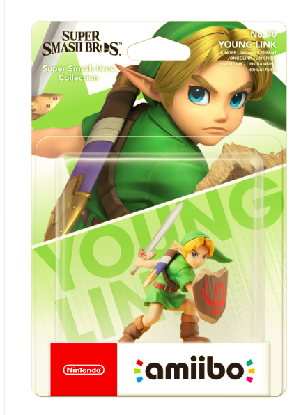 Super Smash Bros. Collection No. 70 Young Link Amiibo